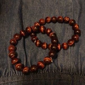 RED TIGERS EYE Bracelets (2)